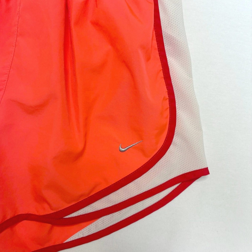 Nike Dri-FIT Tempo Running Shorts Orange Women's Size Small 3 Inch Inseam - Picture 3 of 11